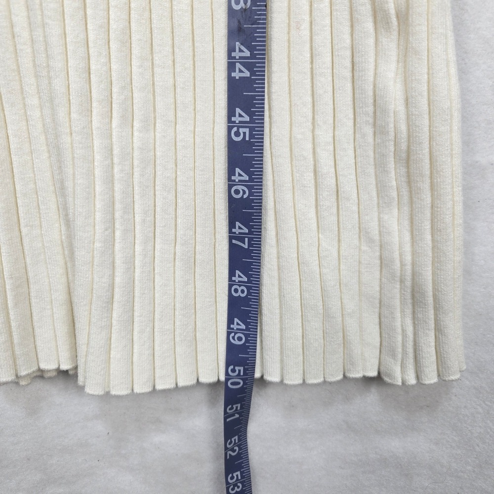 Bebe Maxi Dress Small Ribbed Knit Embellished Mock Neck Long Sleeve Glam #1654 - Picture 8 of 11